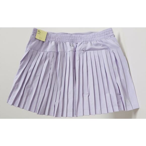 NWT CALIA Purple Pleated Ace Golf Skort  16" Length Womens Large - Picture 2 of 2